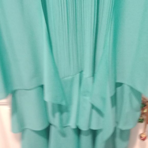 Sandi Deel Teal Dress with Attached Jacket - Picture 2 of 4